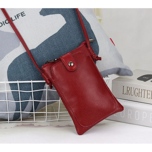 Mobile Female Genuine Leather Fashion Summer Handbags
