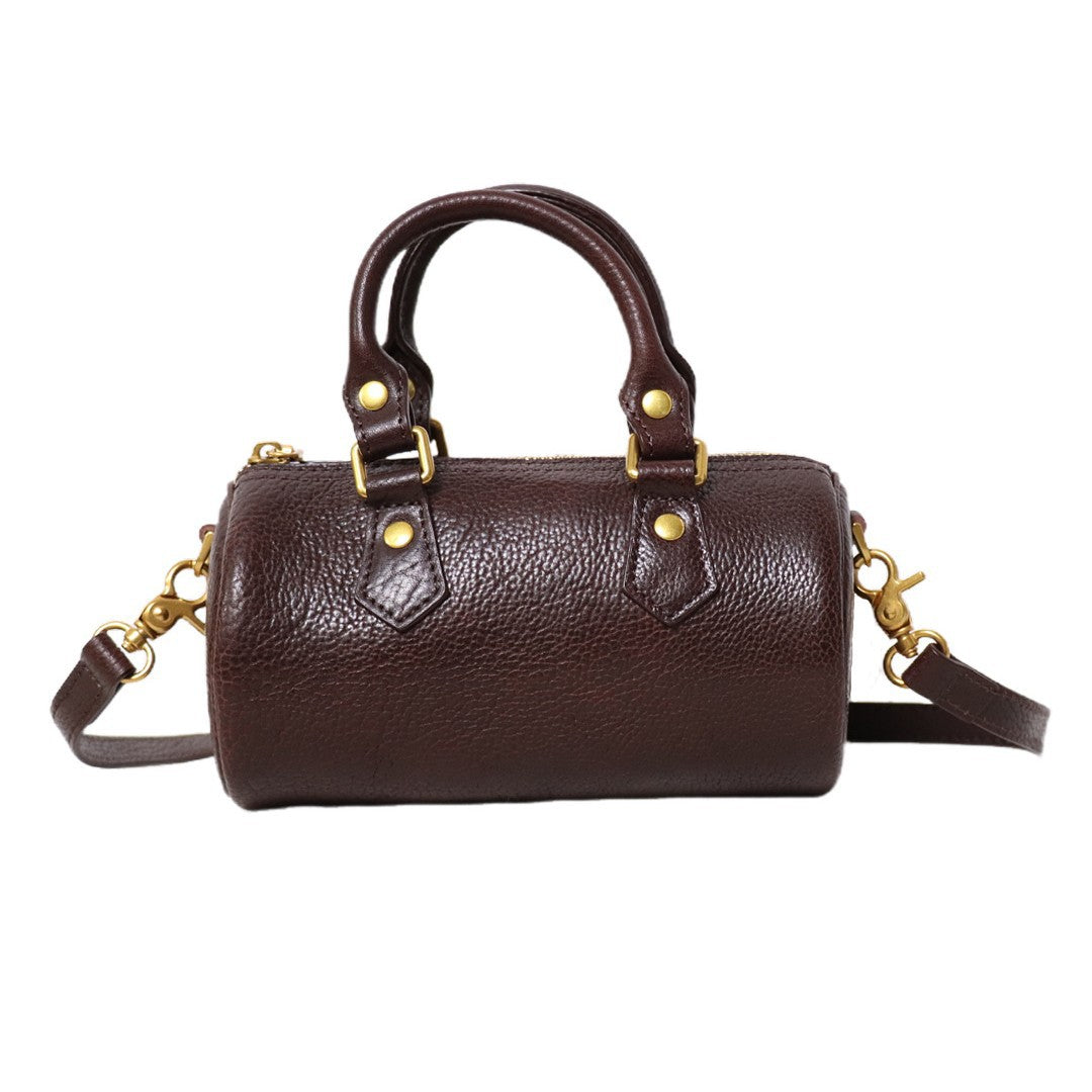 Women's First Layer Cowhide Portable Vegetable Bags