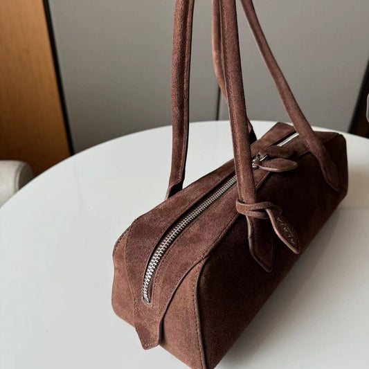 Women's French Minority Vintage Underarm Baguette Genuine Armpit Bags