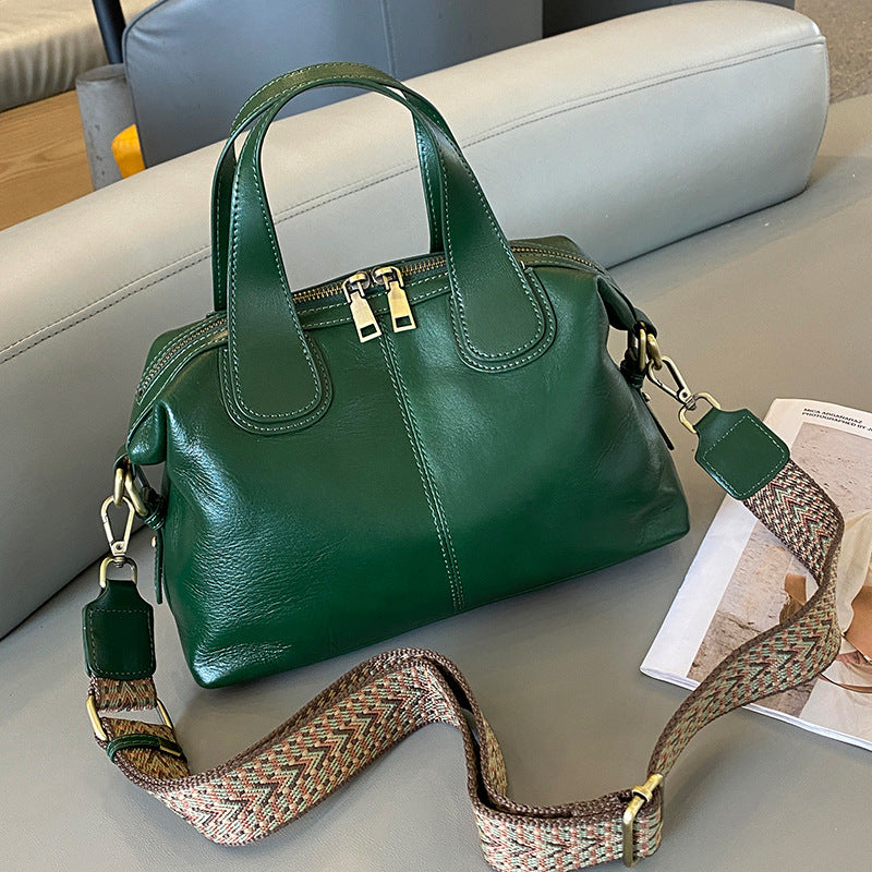 Women's Leather High-grade Retro Cow Big Handbags