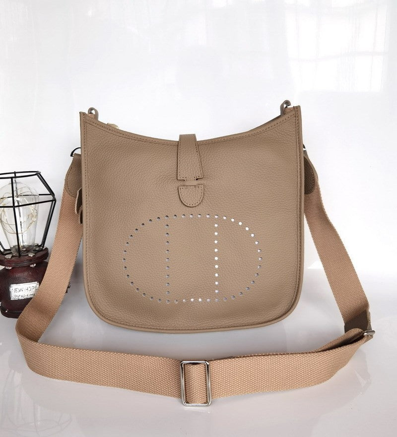 Women's & Men's & Layer Cowhide Lychee Pattern Handbags