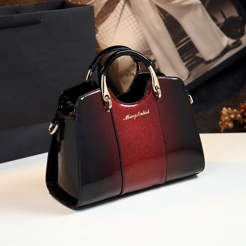 Women's Fashion Patent Leather Simple Bright Handbags