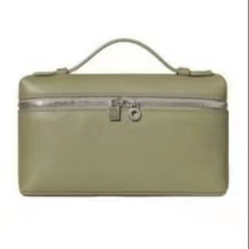 Women's First Layer Cowhide Lunch Box Genuine Shoulder Bags