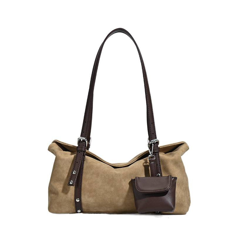 Women's Suede Pillow Large Capacity Commuter Bags