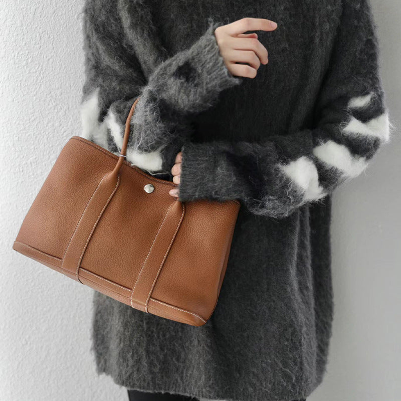 High-grade High Quality First Layer Cowhide Commuter Large Handbags