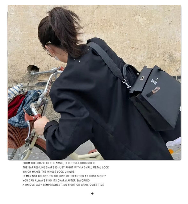 Women's Advanced Texture Kelly Genuine Leather Palm Shoulder Bags