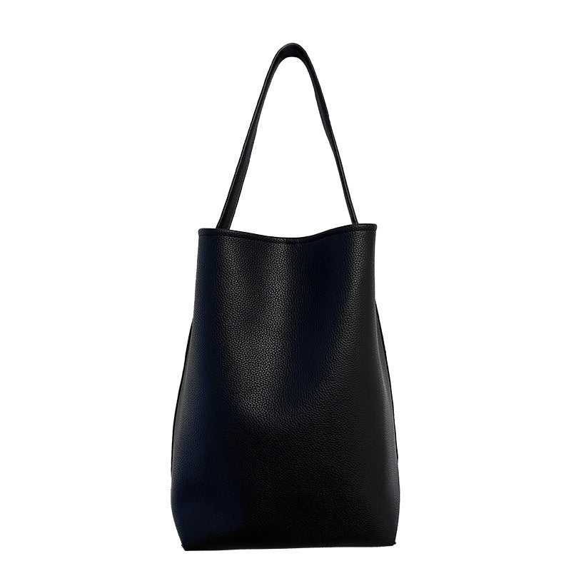Women's Mei Na Litchi Pattern Large Capacity Summer Shoulder Bags