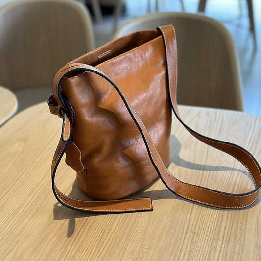 Women's Korean Leather First Layer Cowhide Retro Crossbody Bags