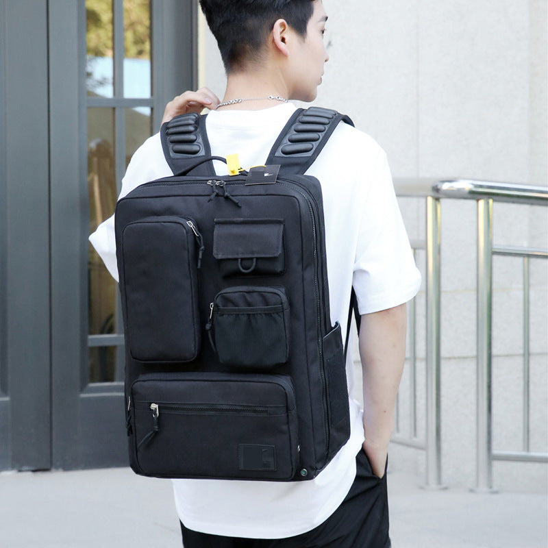 Men's Male Air Cushion Three-dimensional Outer Backpacks