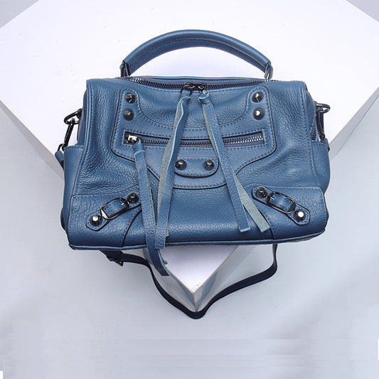 Women's First Layer Cowhide Leather Soft Fashion Handbags