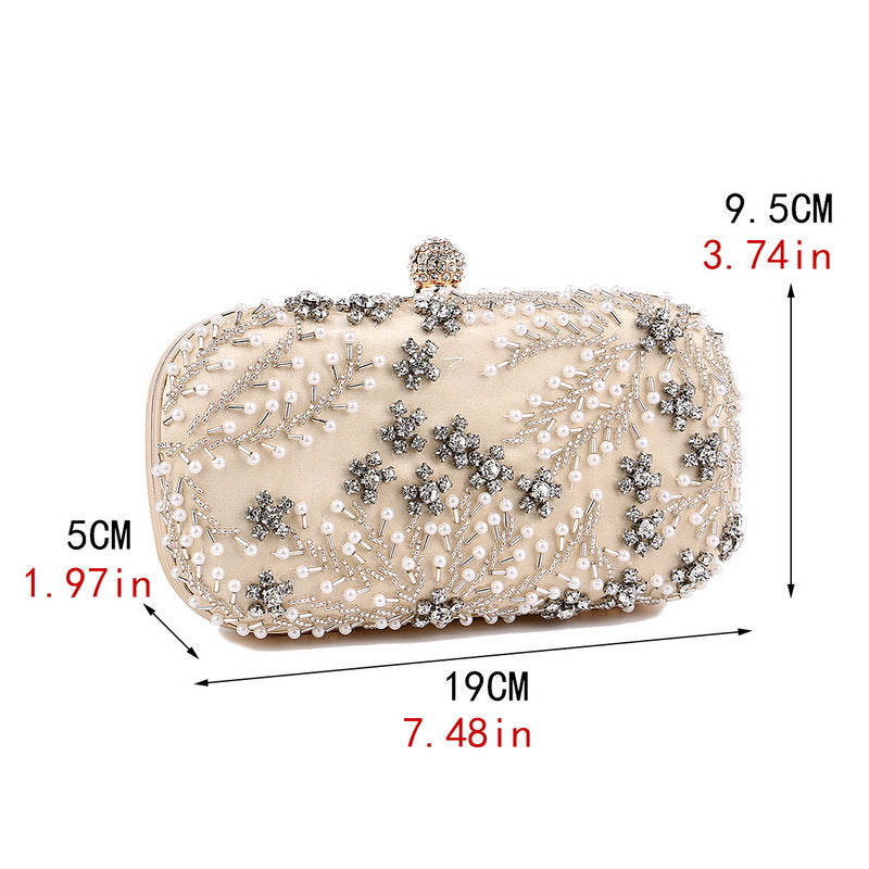 Women's Embroidered Dinner Dress Banquet Clutch Evening Bags