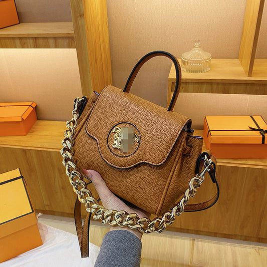 Women's Fashion Solid Color Flap Niche Advanced Shoulder Bags