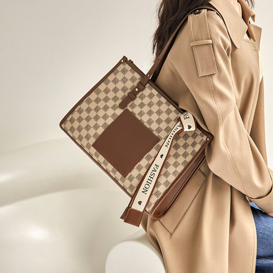 Women's Large Capacity High-grade Western Style Big Handbags