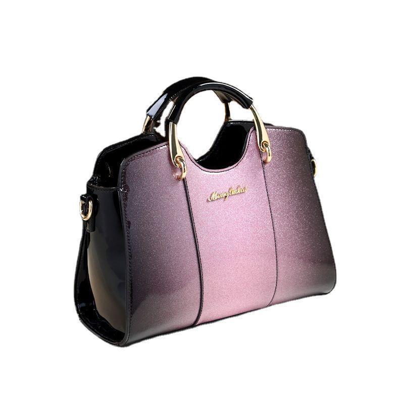 Women's Fashion Patent Leather Simple Bright Handbags