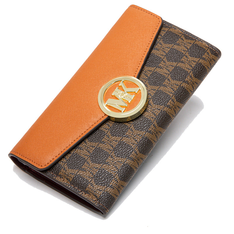 Women's Long Multifunctional Clutch Genuine Leather Chain Ladies Wallets