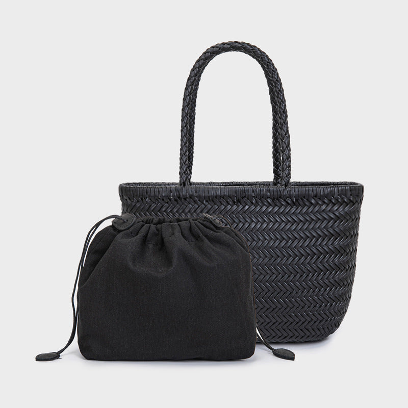 Women's Spring Woven French Style Vegetable Basket Bags