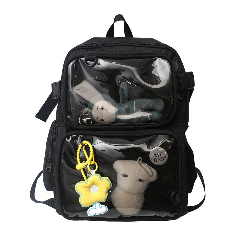 Transparent Large Capacity Detachable College Company Backpacks