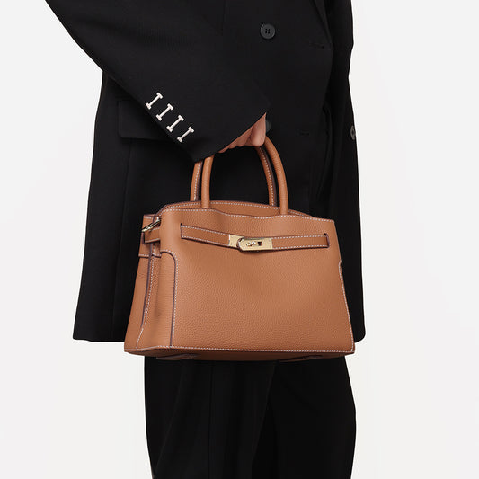Women's Large Capacity Light Luxury Genuine Leather Handbags