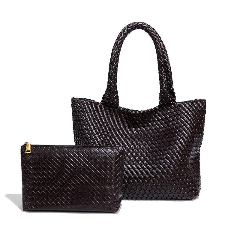 Women's Hand-woven Large Capacity Totes Summer Fashion Shoulder Bags