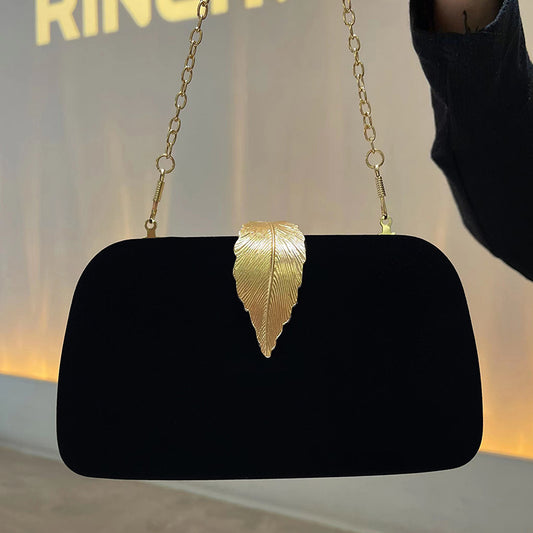 Women's Elegant Dinner Clutch Banquet Party Black Ladies Wallets