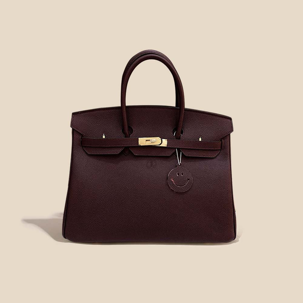 Women's Line First Layer Cowhide Handmade Genuine Bags