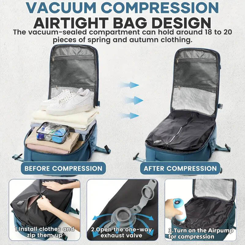 Men's Business Multifunction Waterproof Computer Large Capacity Vacuum Bags