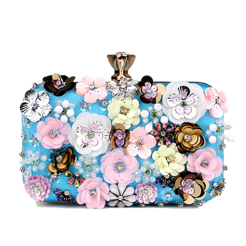 Women's Dinner Handmade Flower Beaded Fashion Banquet Evening Bags