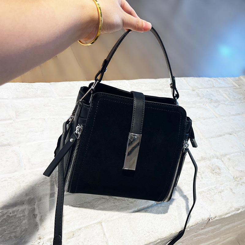 Graceful Classic Beautiful Women's Frosted Cowhide Shoulder Bags