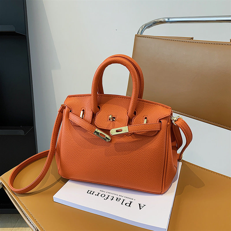 Women's Texture Fashion Red Bridal Large Crossbody Bags