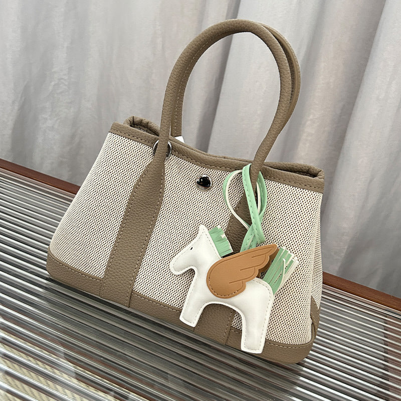 Women's Fashionable Canvas Panda Color Portable Mini Crossbody Bags