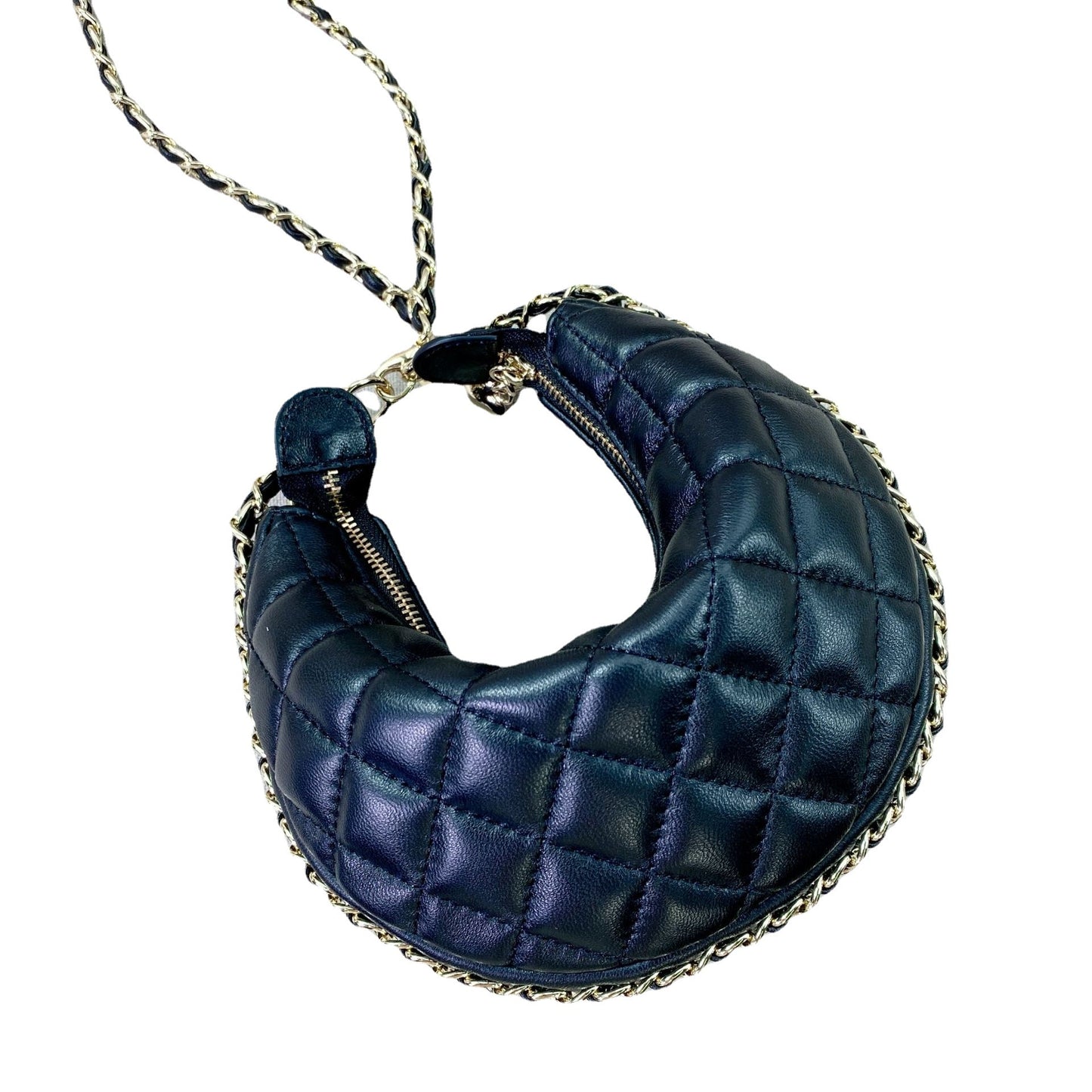 High-grade Genuine Leather Classic Style Diamond Chain Shoulder Bags