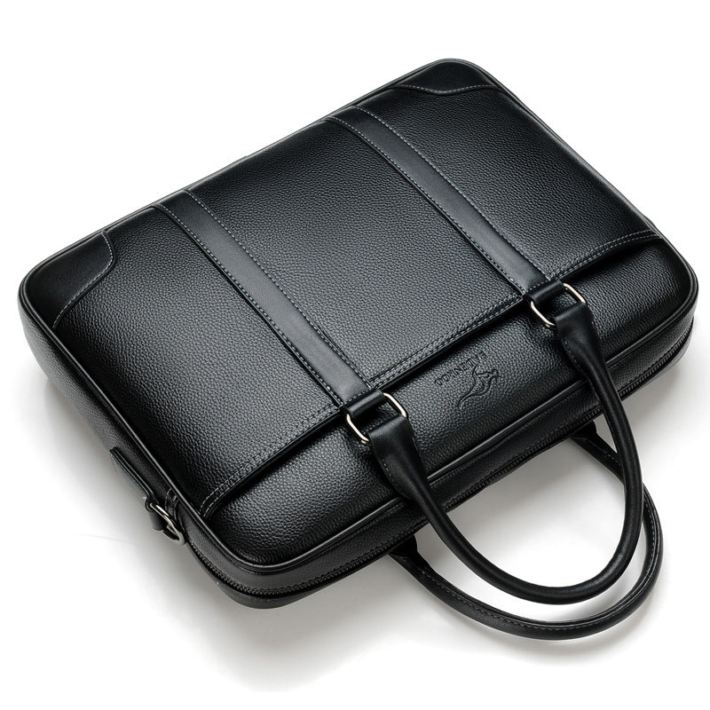 Men's Graceful Slouchy Large Capacity File Men's Handbags
