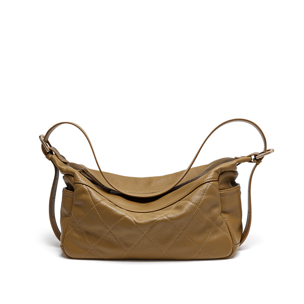 Elegant Women's Commuter Zipper Rhombus High-grade Tote Bags