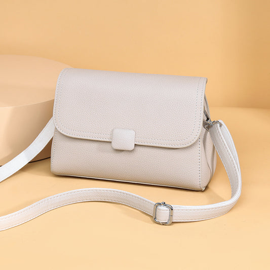 Women's Durable Genuine Leather High-grade Textured Shoulder Bags