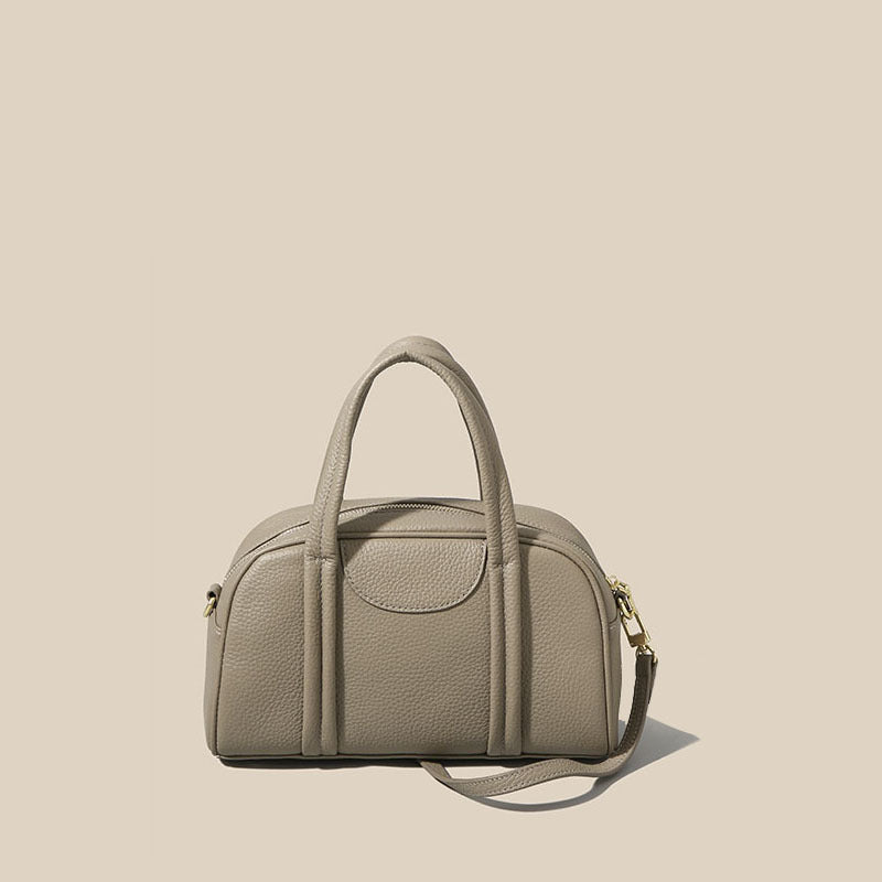 Women's Leather Boston Autumn Layer Cattlehide Fashion Crossbody Bags