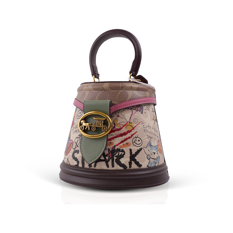 Summer Fashion Bear Iti Half Portable Crossbody Bags