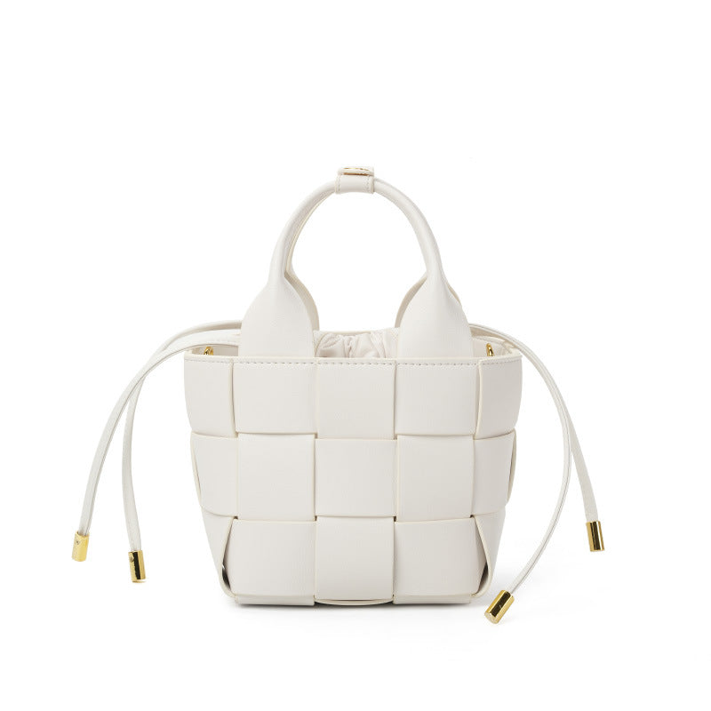 Genuine Leather Woven High-grade Vegetable Basket Bags