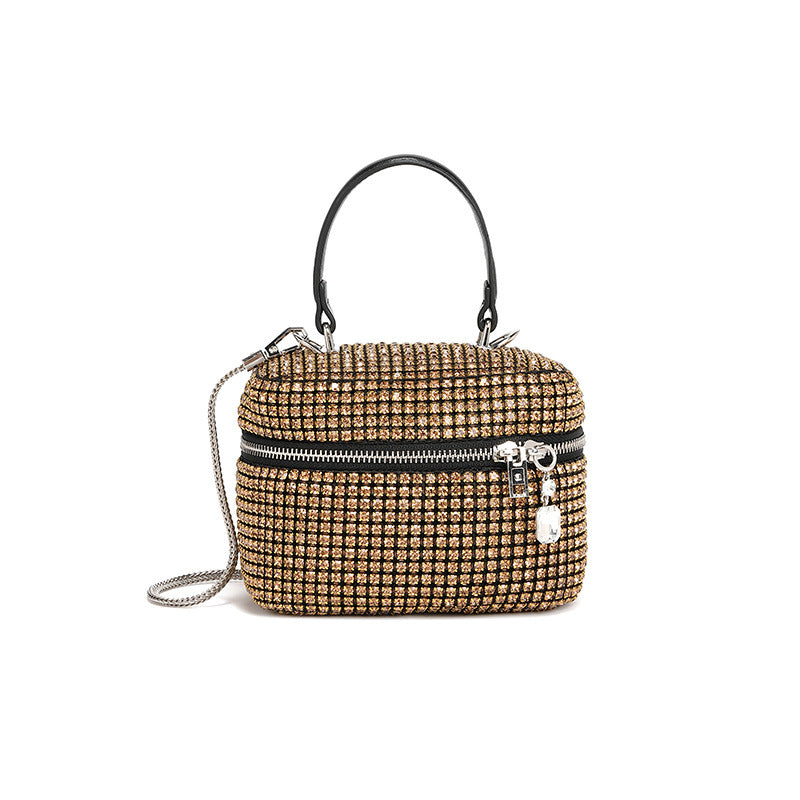 Women's Rhinestone Spring Full Western Style Chain Bags