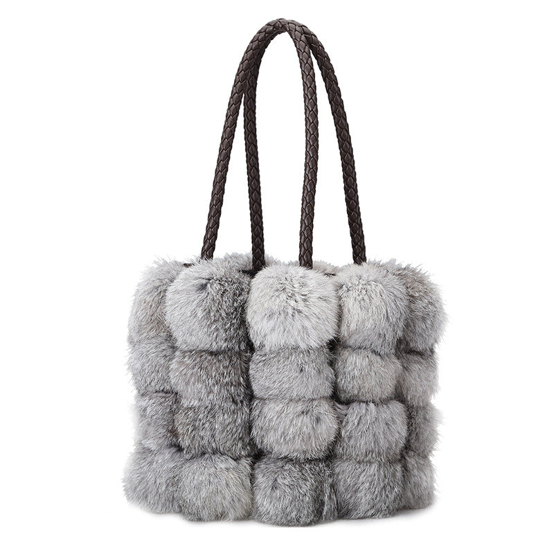 Women's Winter Fur Cute Rabbit Hair Bags