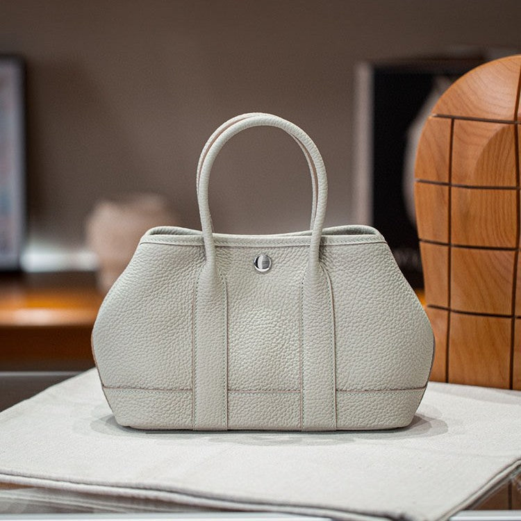 Women's Wax Line First Layer Cowhide Hand-held Handbags