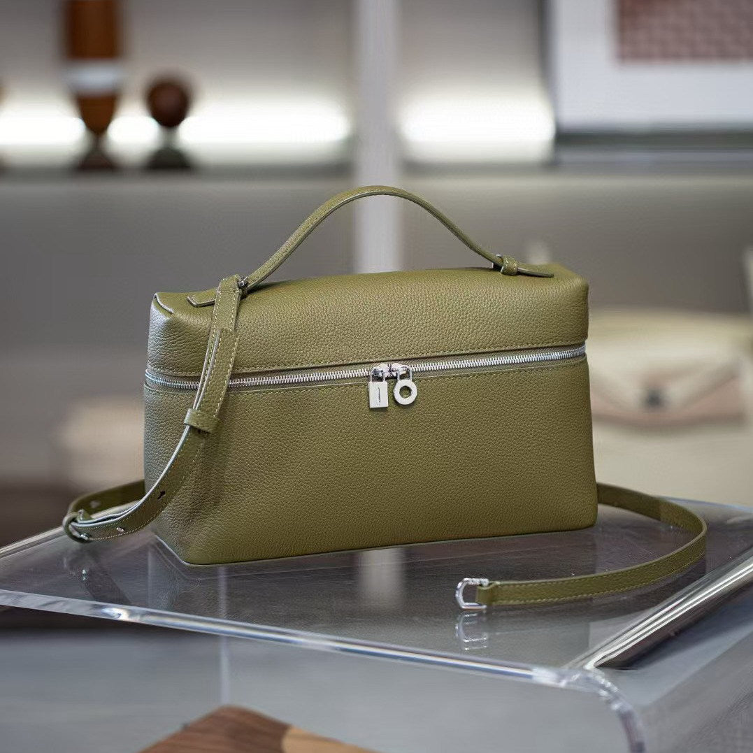 Women's Leather Pattern Lunch Box Mini Handbags