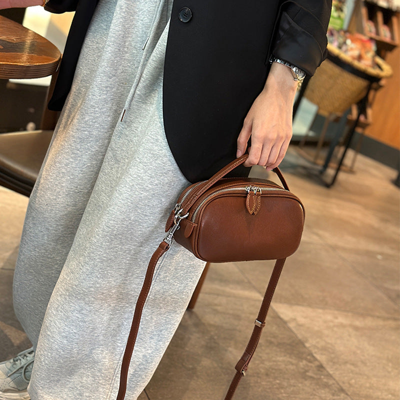 Women's Simple Fashion High-grade Genuine Leather Handbags