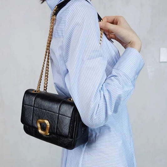 Size Chocolate Designer Autumn First Layer Shoulder Bags