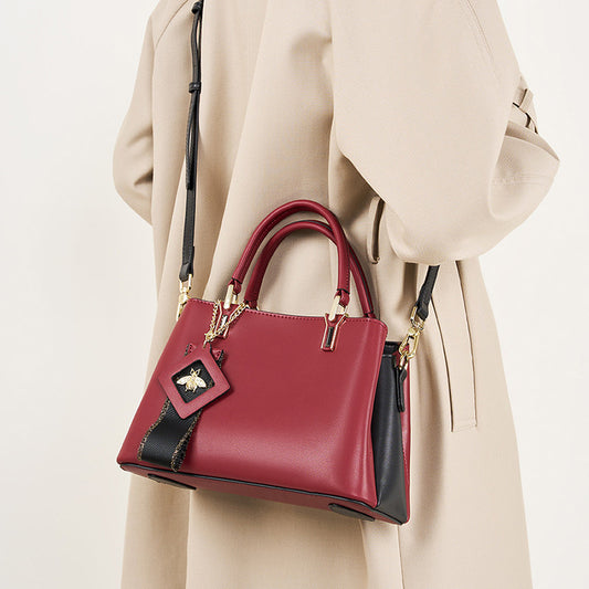 Women's Cattle Leather To Give Mom Noble Shoulder Bags