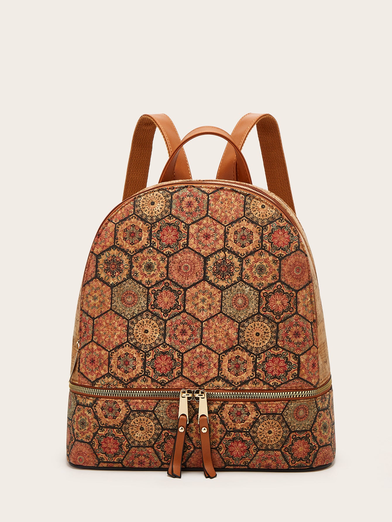Women's Fashion Personality Large Capacity Bark Printing Backpacks