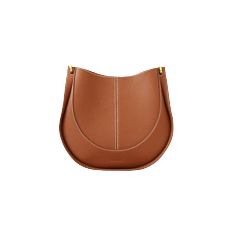 Women's Layer Cowhide Special Interest Light Luxury Design Tide Shoulder Bags