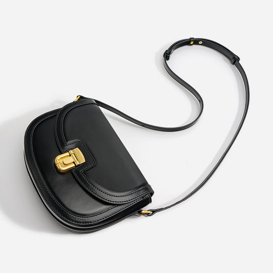 Women's Niche Genuine Leather High-grade Saddle Commuter Crossbody Bags
