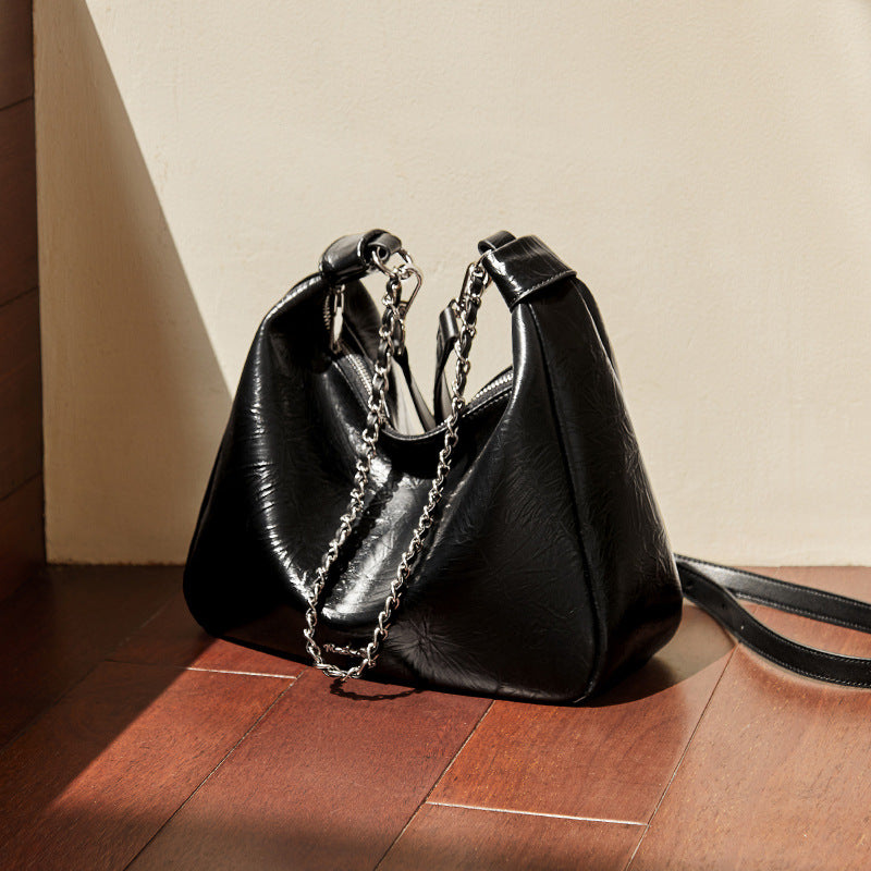 Glamorous Pretty Women's Leather College For Shoulder Bags