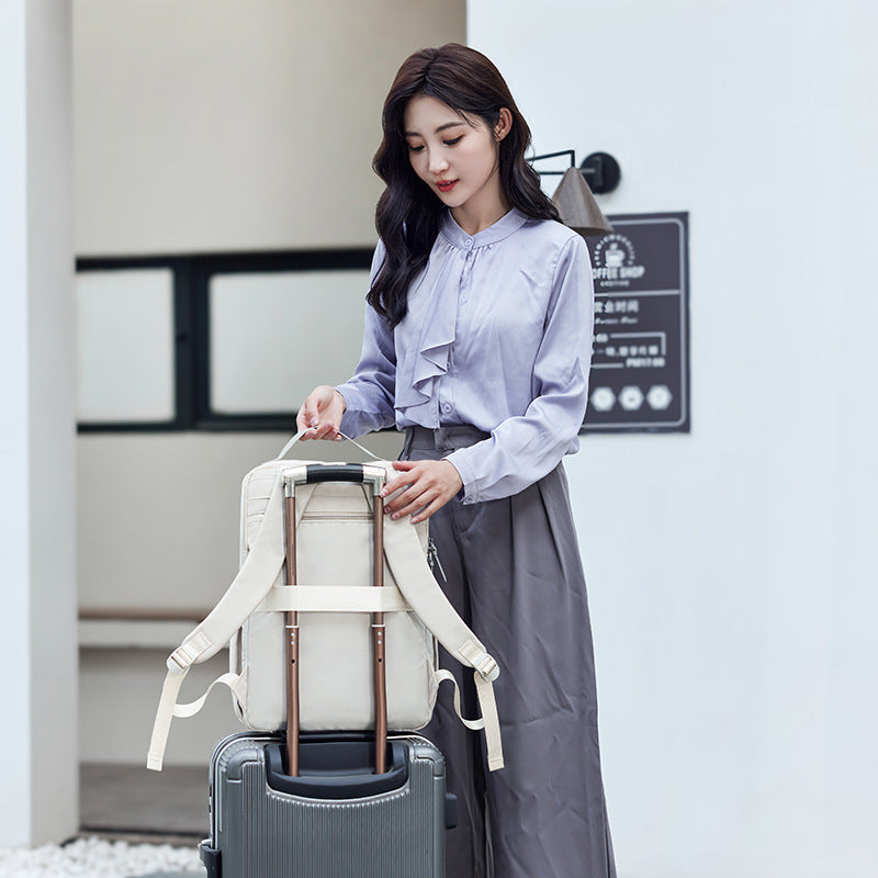 Women's High-grade Waterproof Airbag Shock Absorber Computer Daily Backpacks