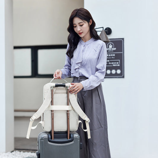 Women's High-grade Waterproof Airbag Shock Absorber Computer Daily Backpacks